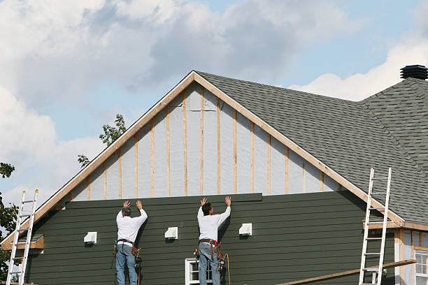 Professional Siding Replacement technician working in Venus, PA